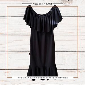 LULAROE CiCi Black Dress Size XL NEW with tags